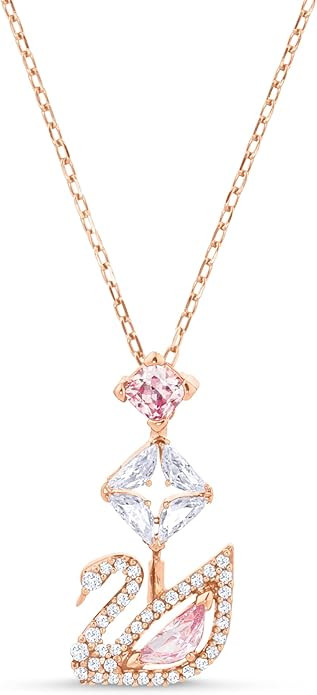 SWAROVSKI Dazzling Swan Jewelry Collection, Blue Crystals, Pink Crystals, Clear Crystals | Amazon (US)