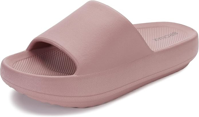 BRONAX Arch Support Slides for Women and Mens | Cushioned Thick Sole Pain Relief Slippers | Amazon (US)