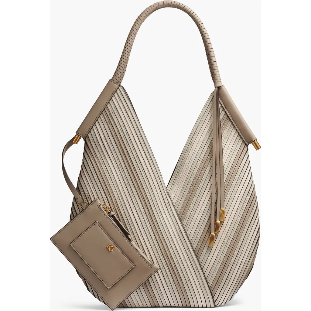 Donna Karan New York Baldwin Chevron Mini Shoulder in Neutral Multi at Nordstrom | Nordstrom