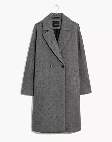 Petite Averdon Coat in Herringbone Insuluxe Fabric | Madewell