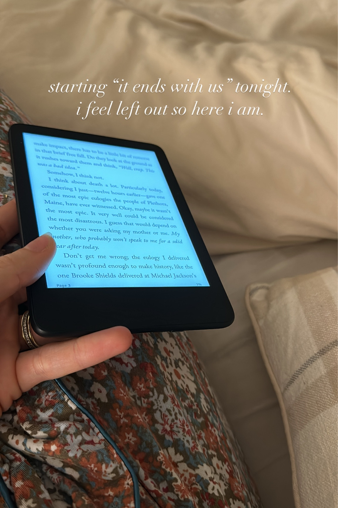 My Kindle e-Reader and my FAV pjs from Nordstrom 
 

#LTKSeasonal #LTKFind #LTKU