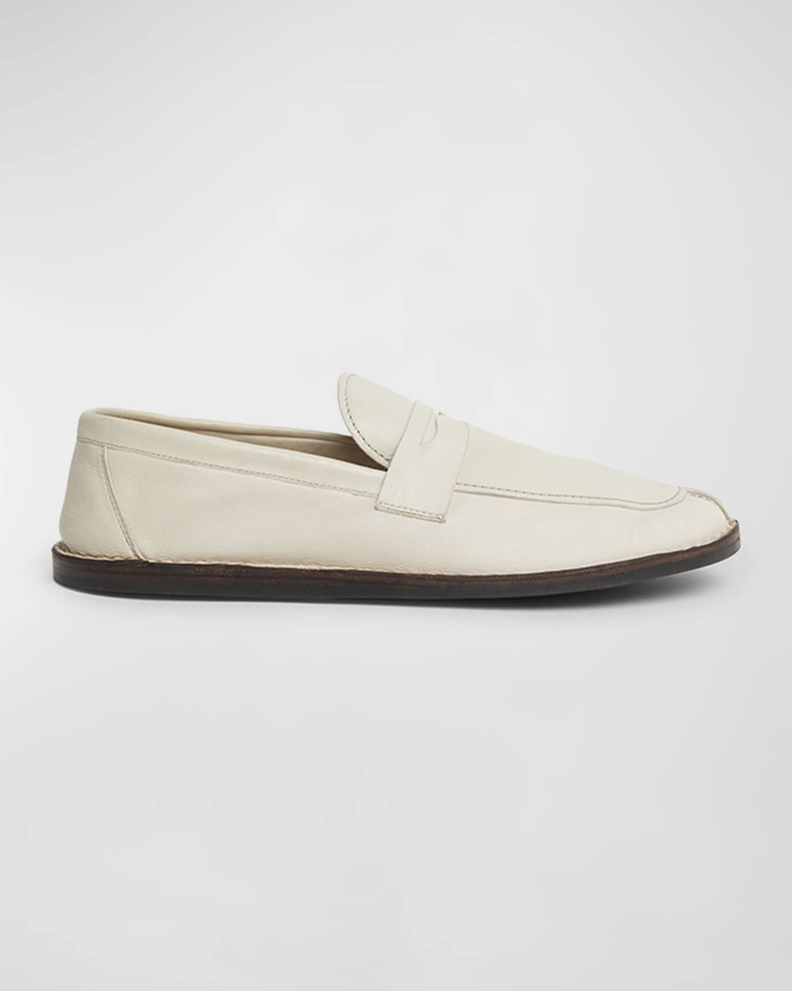 Cary Leather Penny Loafers | Neiman Marcus