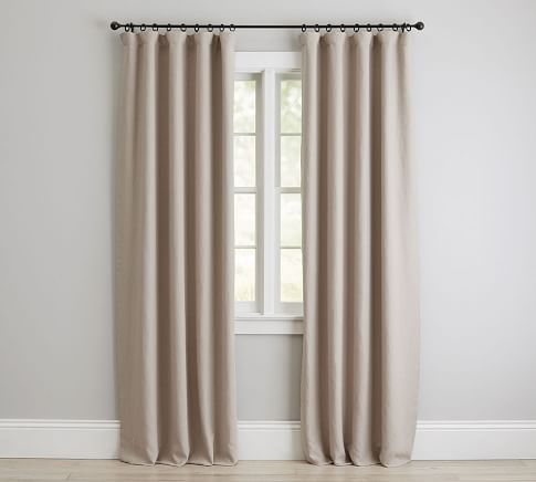 Emery Linen/Cotton Rod Pocket Curtain | Pottery Barn (US)