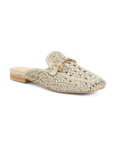 Leather Sky Bird Flat Mules | TJ Maxx
