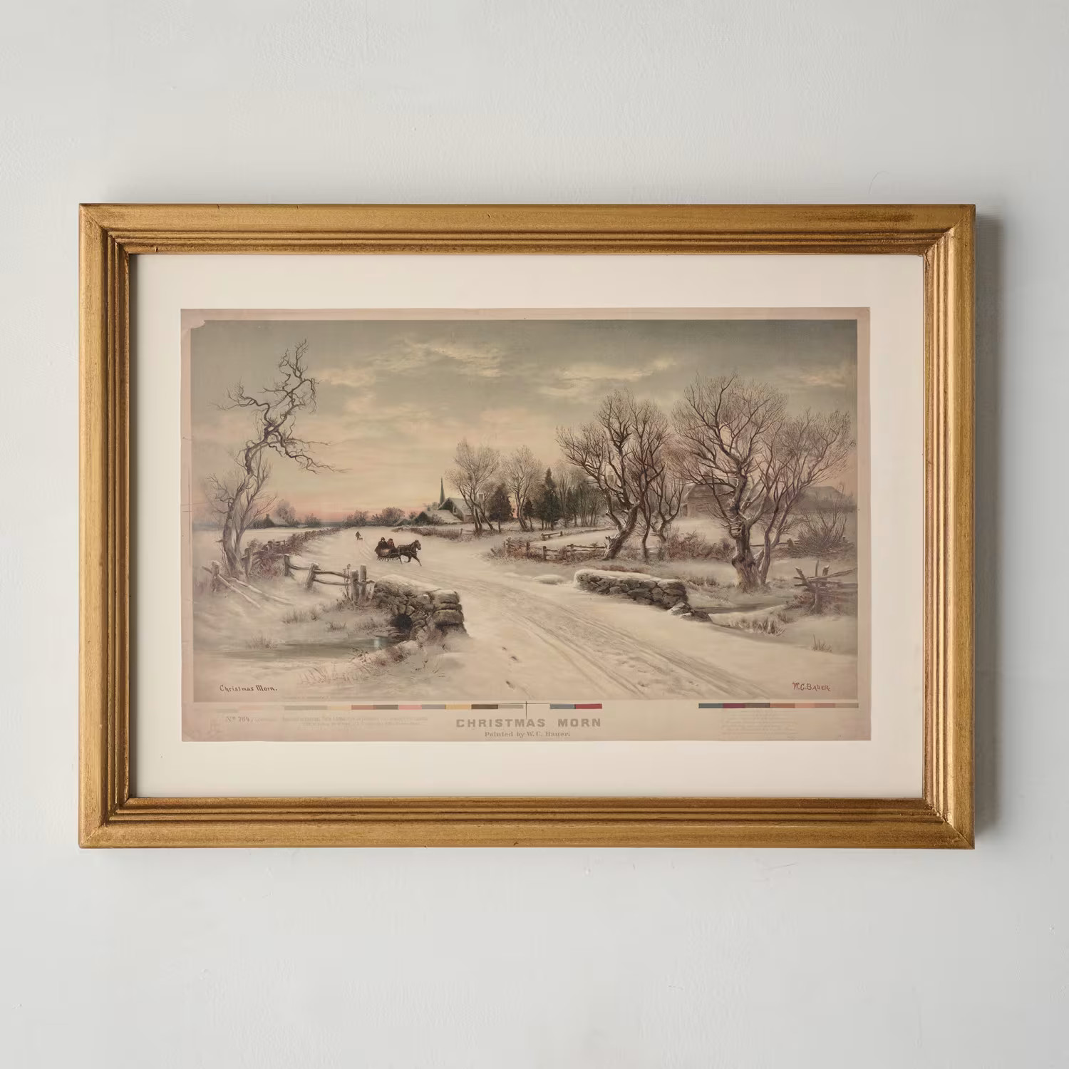 Vintage Christmas Morn Framed Print | Magnolia