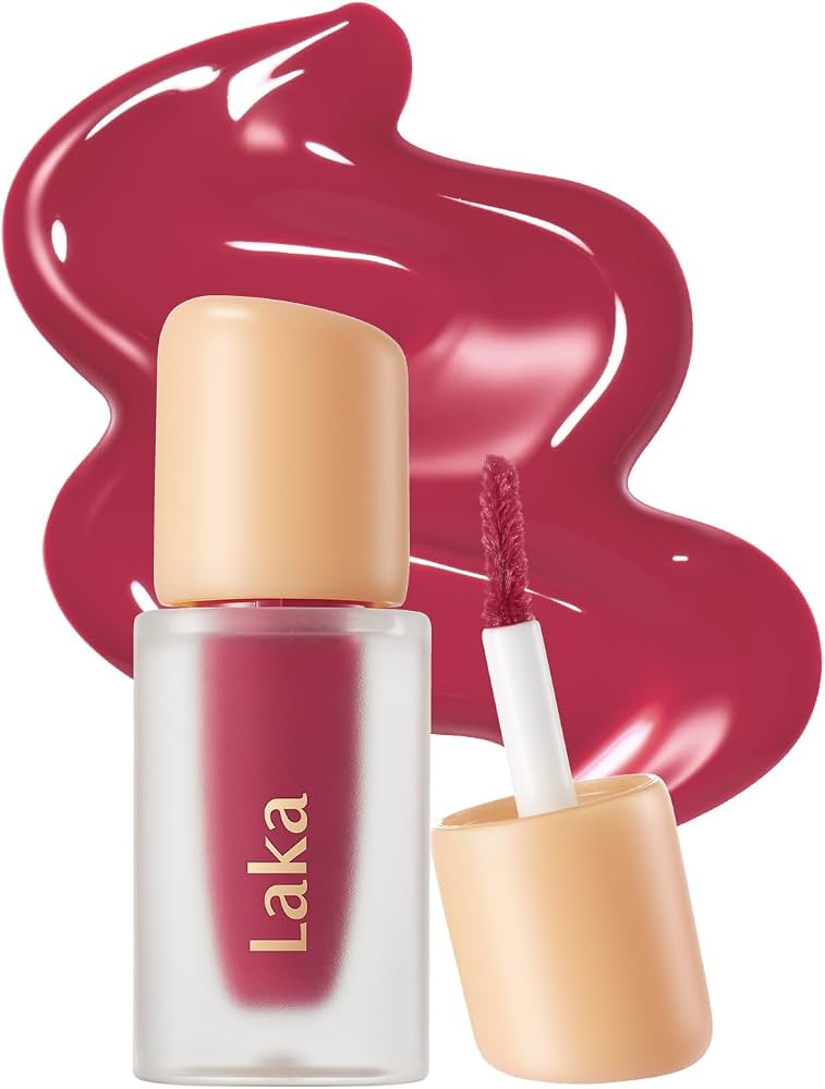 Laka Fruity Glam Lip Tint Mini, 1.9g/0.07oz, Glowing Lip Stain with Wide Color Spectrum, Hydratin... | Amazon (US)