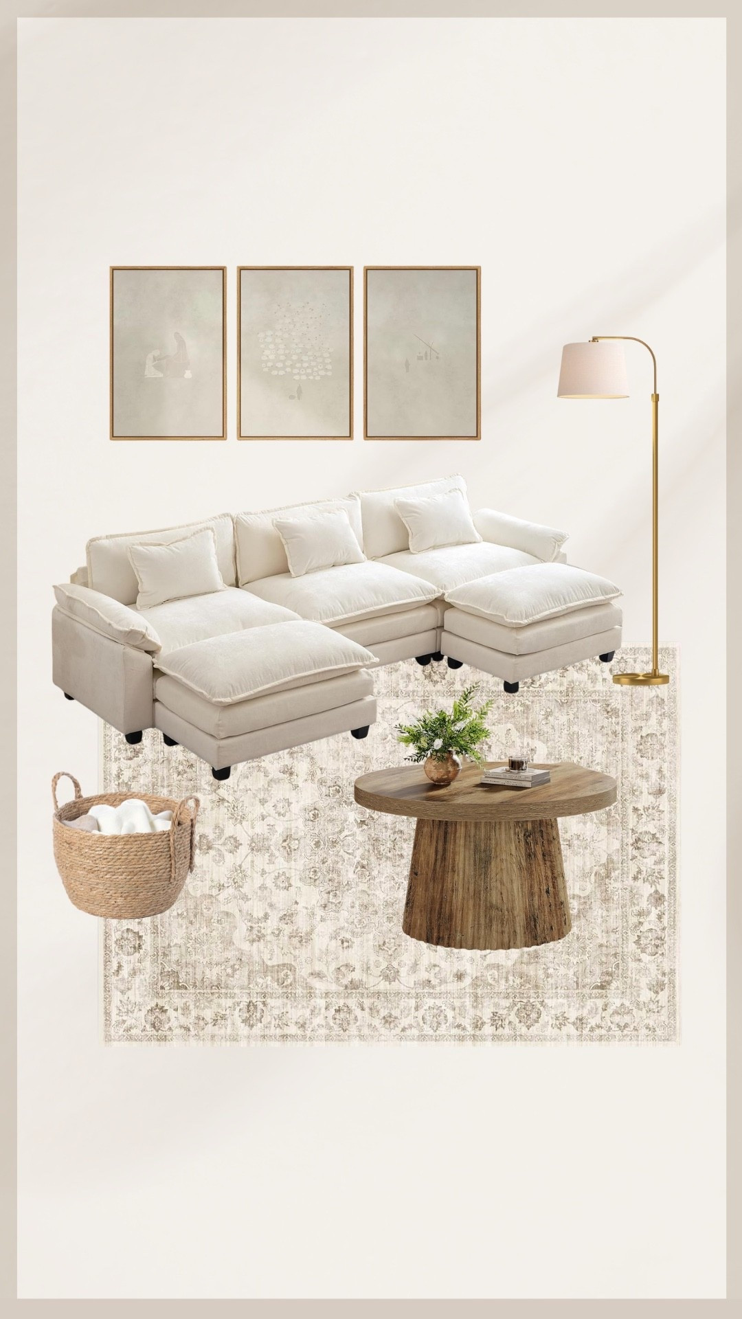 Neutral living room 🤍

#LTKHome #LTKFindsUnder100 #LTKCyberWeek