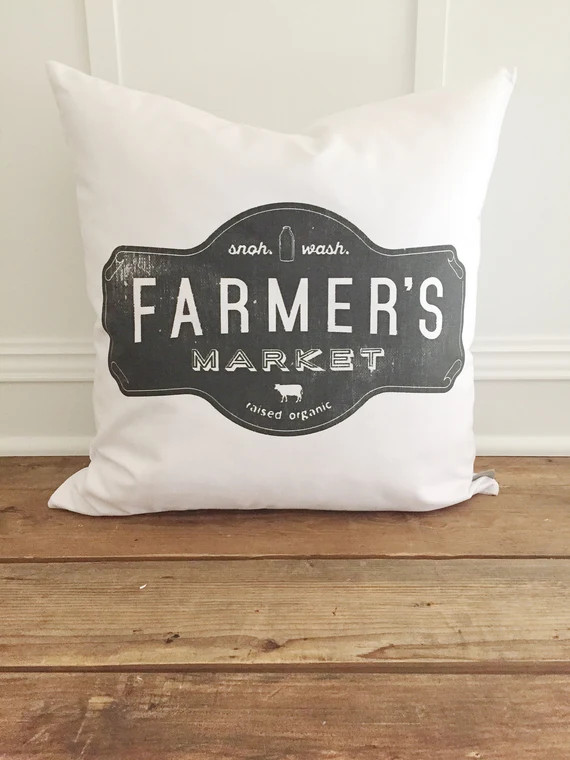 Farmer's Market Pillow Cover | Etsy (US)