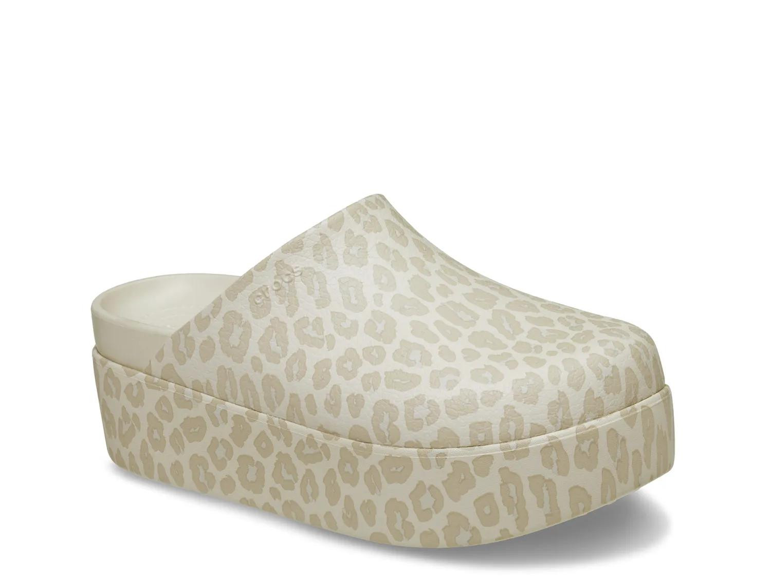 Crocs Dylan Platform Clog | Women's | Tan Animal Print | Size 8 | Clogs | Platform | DSW