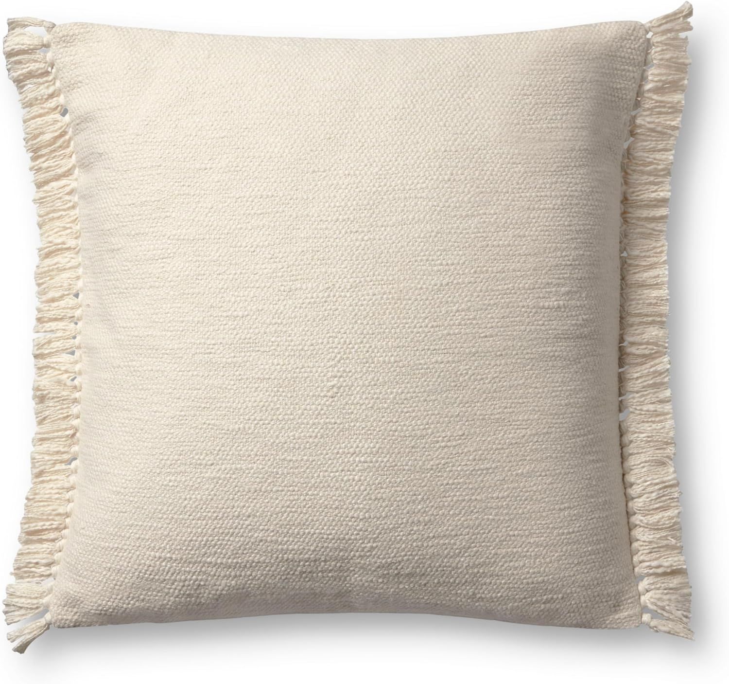 Loloi Magnolia Home by Joanna Gaines Jett Collection PMH0063 Ivory 22'' x 22'' Cover Only Pillow | Amazon (US)
