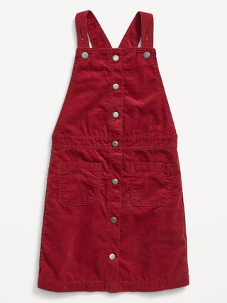 Corduroy Pinafore Overall Dress for Girls | Old Navy (US)