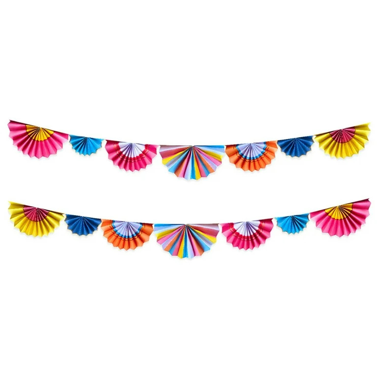 Packed Party "Biggest Fan" Paper Fan Garland 2 Pack - Walmart.com | Walmart (US)