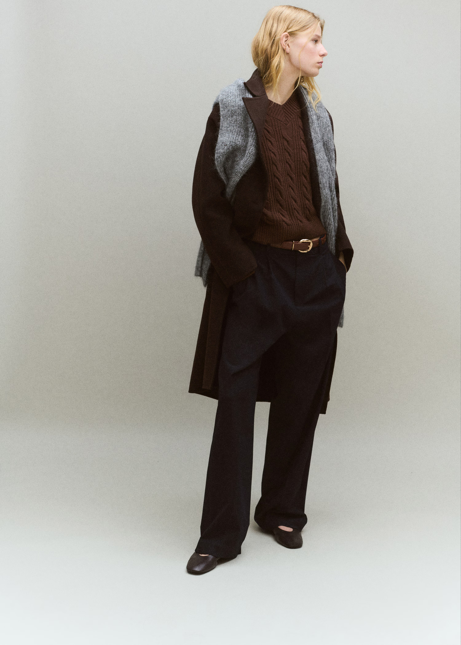 V-neck braided sweater - Women | MANGO USA | Mango (US/MX/AU)