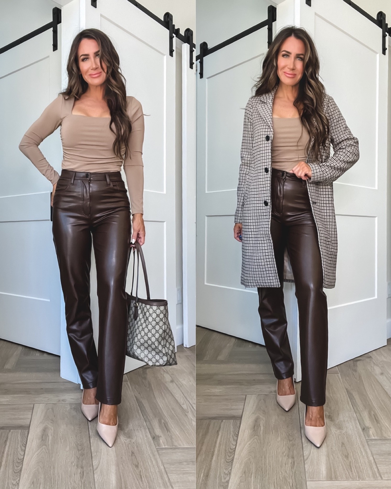Abercrombie coat, my best seller 
Best selling coat sz xs
Faux leather pants sz small
Bodysuit sz medium 
Thanksgiving outfit idea 

#LTKSeasonal #LTKstyletip #LTKHoliday