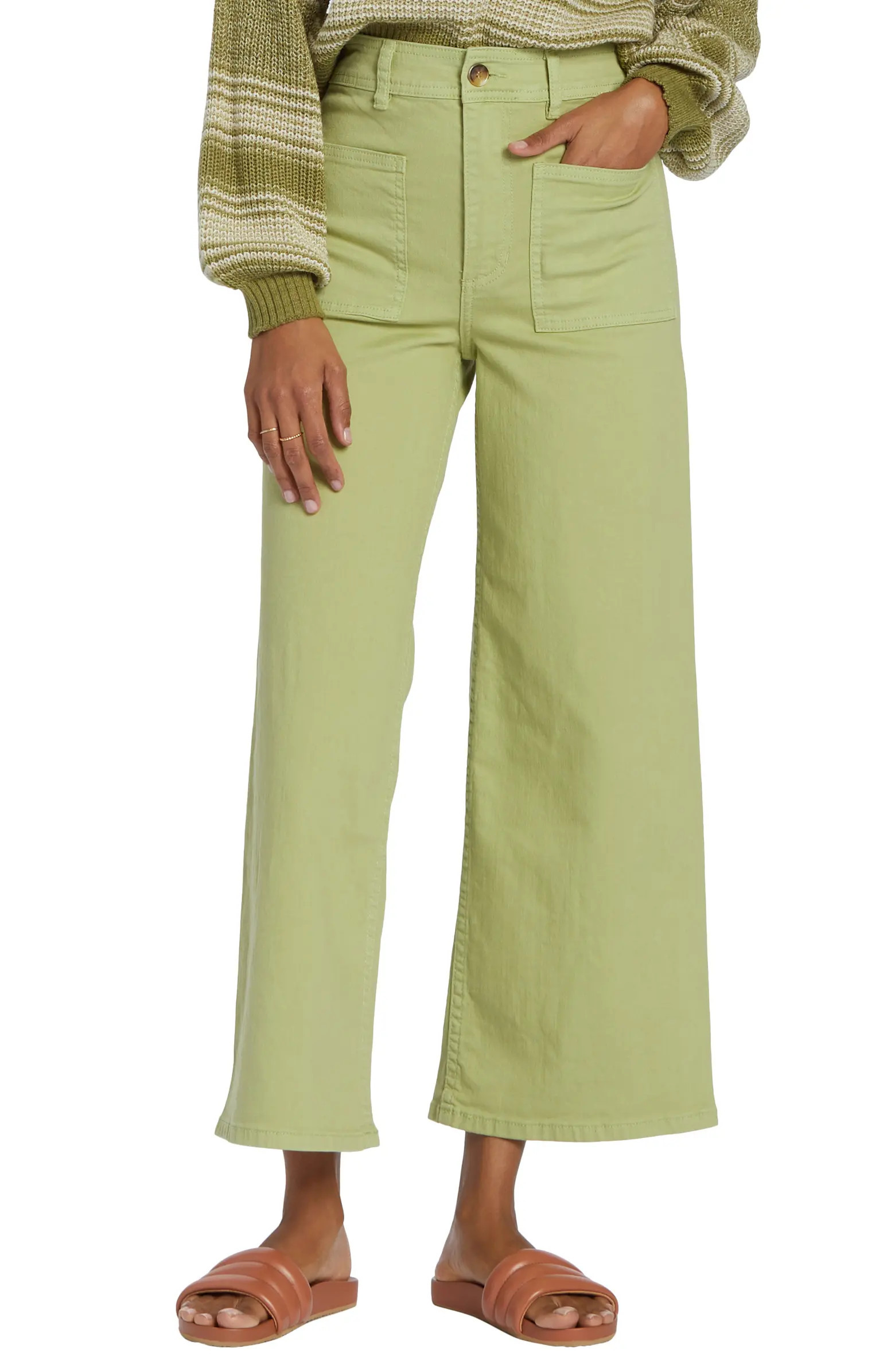 Billabong Free Spirit Wide Leg Ankle Pants | Nordstrom | Nordstrom