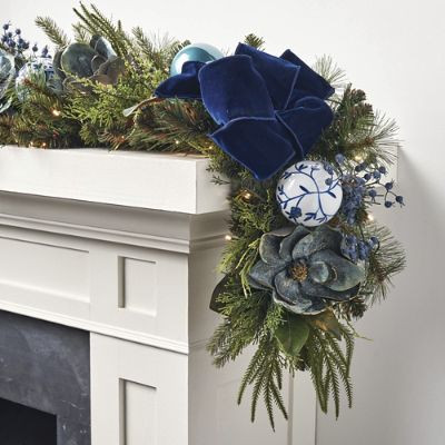 Bleu Heirloom Garland | Frontgate | Frontgate