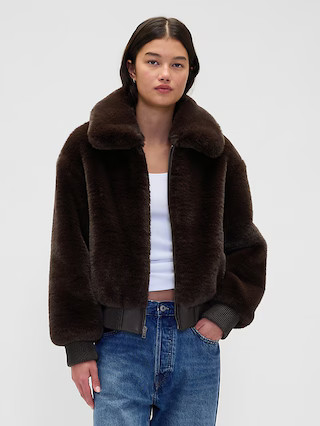 Faux Fur Bomber Jacket | Gap (US)