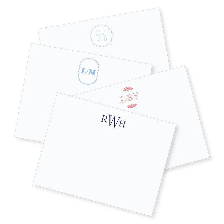 4.25x5.5 Monogram Notecard // DIY | Spice Paper Designs