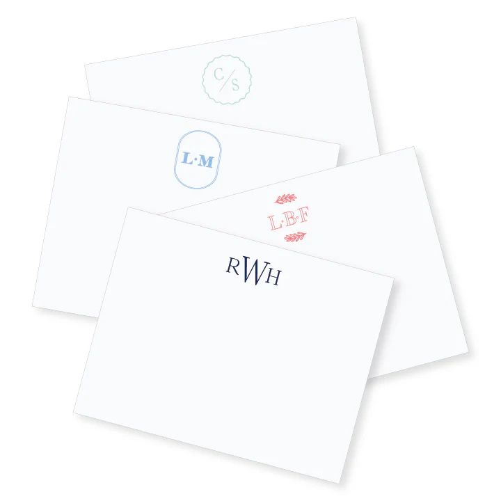 4.25x5.5 Monogram Notecard // DIY | Spice Paper Designs