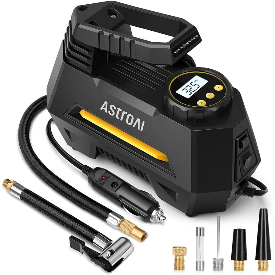 AstroAI Tire Inflator Portable Air Compressor Air Pump for Car Tires-Car Accessories, 9.8Ft Cord-... | Amazon (US)