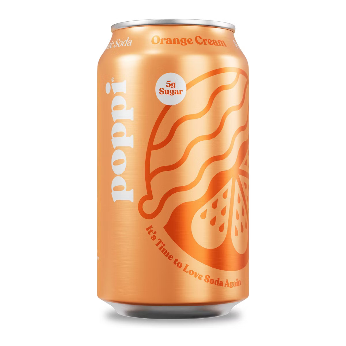 Poppi Orange Cream Prebiotic Soda - 12 fl oz Can | Target
