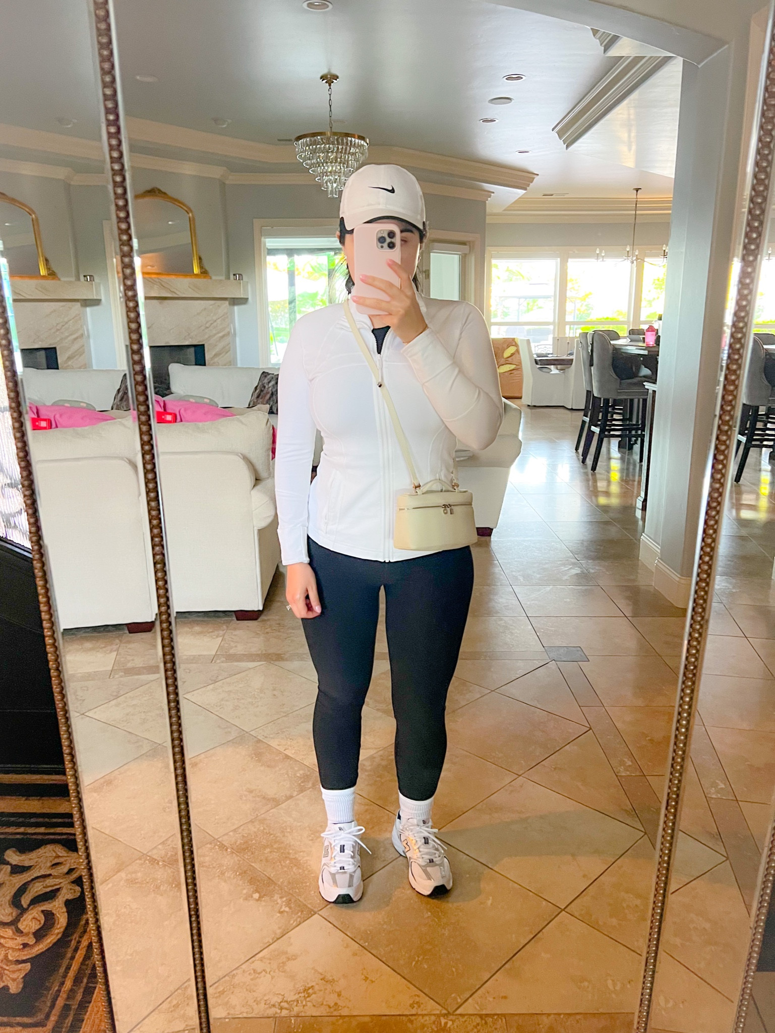 Love this Loro Piana bag so much. Such a beautiful piece to dress up and dress down. Obsessed with these new balances 530. The most comfortable sneaker! 

#LTKfitness #LTKFind #LTKstyletip