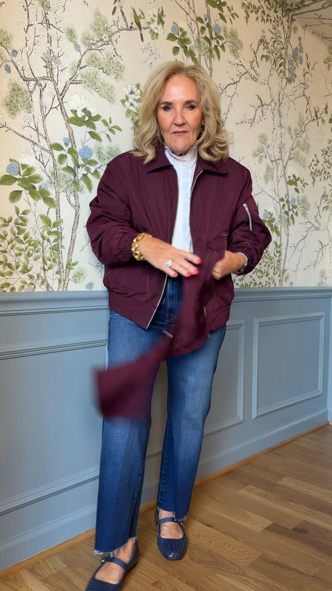 Sweater is Walmart sized up to a medium. The other Walmart jackets/sweaters that I’m linking. I’m wearing a medium and that worked great. 
Blouse size medium there’s a denim top as well. Check it out to see if your size is available.
Jeans are mother, jeans, and part of the premium denim sale that ends tonight at Anthropologie
I wear a 29 and these were a regular ankle length and I did need to cut them.
The current wash is a little bit different, but the silhouette is the same with the straight leg

#LTKOver40 #LTKootd #LTKPetite

#LTKSeasonal