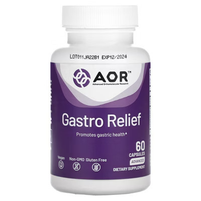 Advanced Orthomolecular Research AOR Gastro Relief, 60 Capsules | Target
