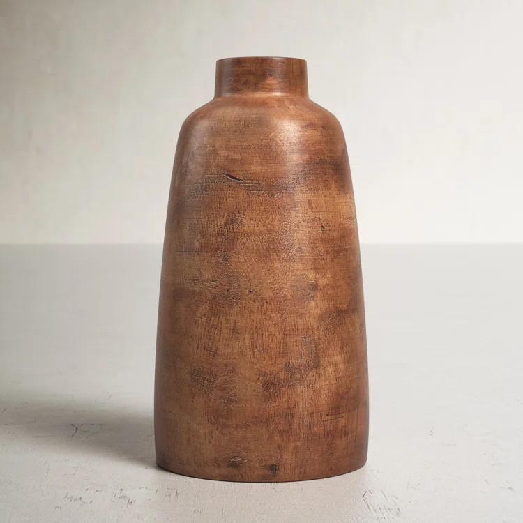 Birch Lane™ Mylo Brown 14.375'' Wood Table Vase | Birch Lane | Wayfair North America