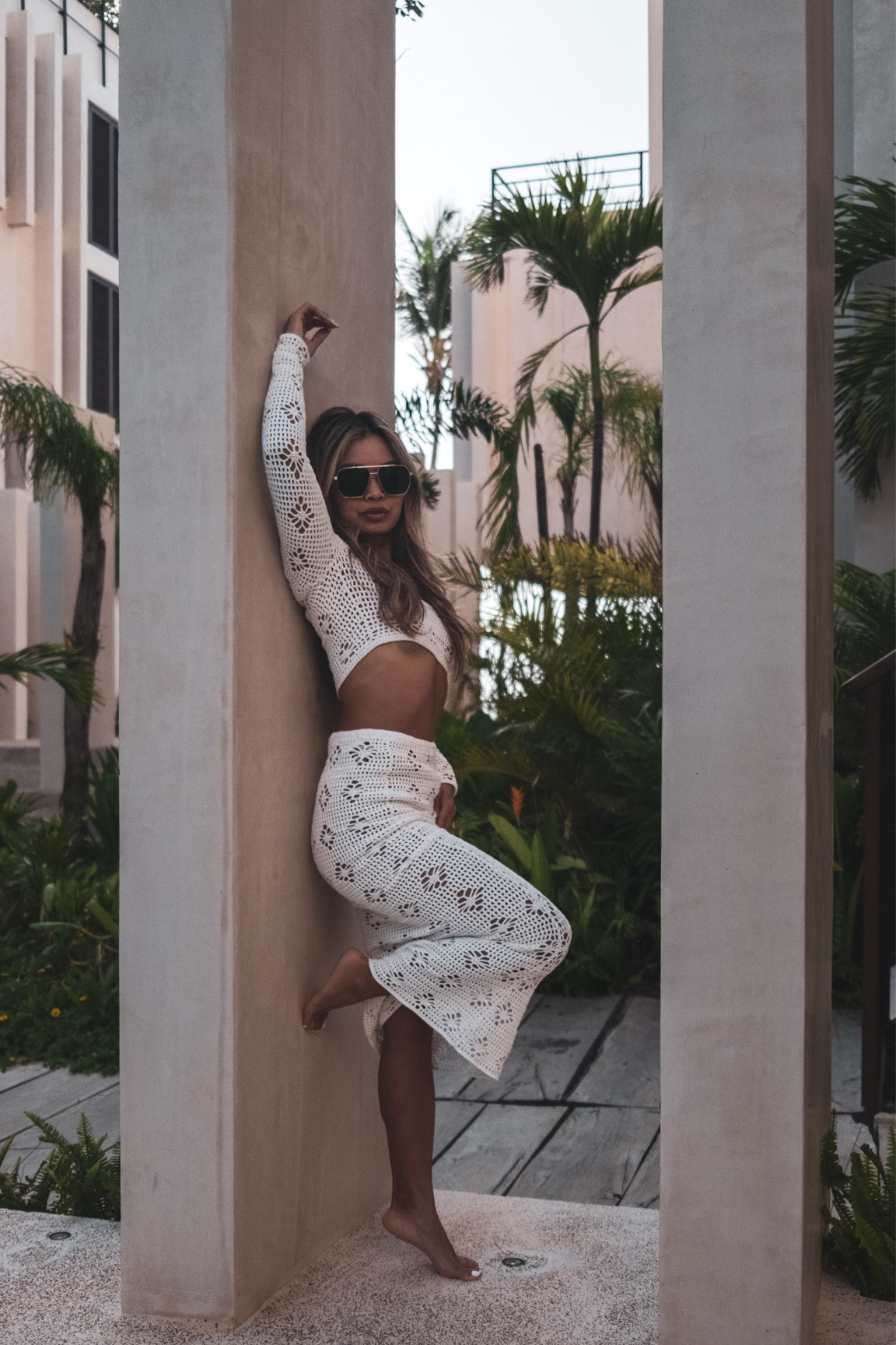 The perfect sexy beach or pool
Cover up for beach, bar, another bar and back to the beach. Wearing a smalll