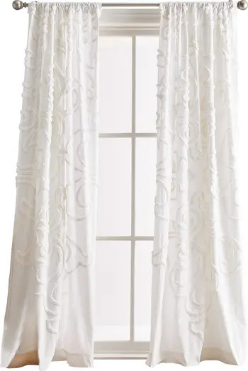 Gates Set of 2 Tufted Chenille Curtain Panels | Nordstrom