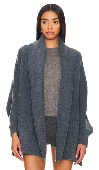 Cozychic Blanket Wrap in Smokey Blue | Revolve Clothing (Global)