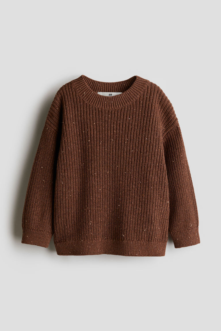 H & M - Rib-Knit Cotton Sweater - Beige | H&M (US + CA)