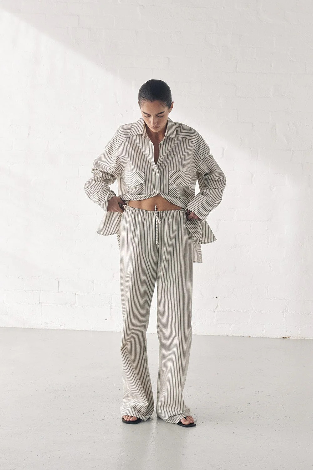 STOCKHOLM STRIPE SILK BLEND PANT | DISSH