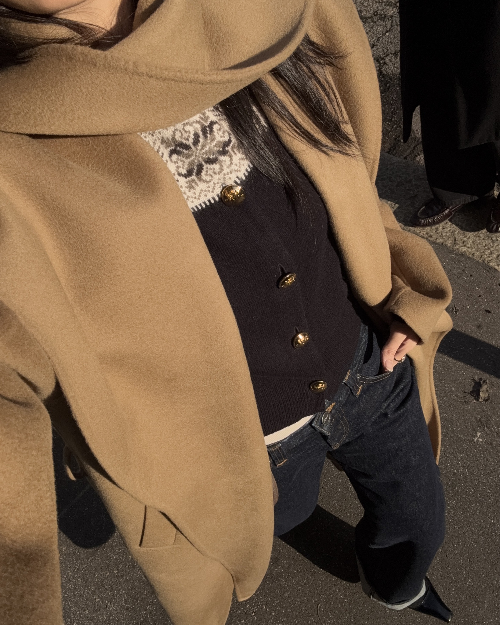 喜欢这个look 🤎🤍🩵