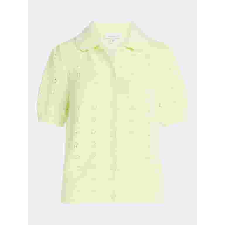 Free Assembly Women's and Women's Plus Cotton Pointelle Cardigan Sweater with Short Sleeves, Ligh... | Walmart (US)