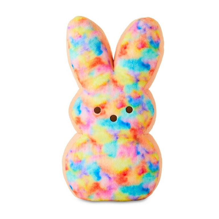 Jumbo Peeps 36 Inch Easter Bunny Plush Stuffed Animal Toy Easter Decoration Rainbow Spotted | Walmart (US)