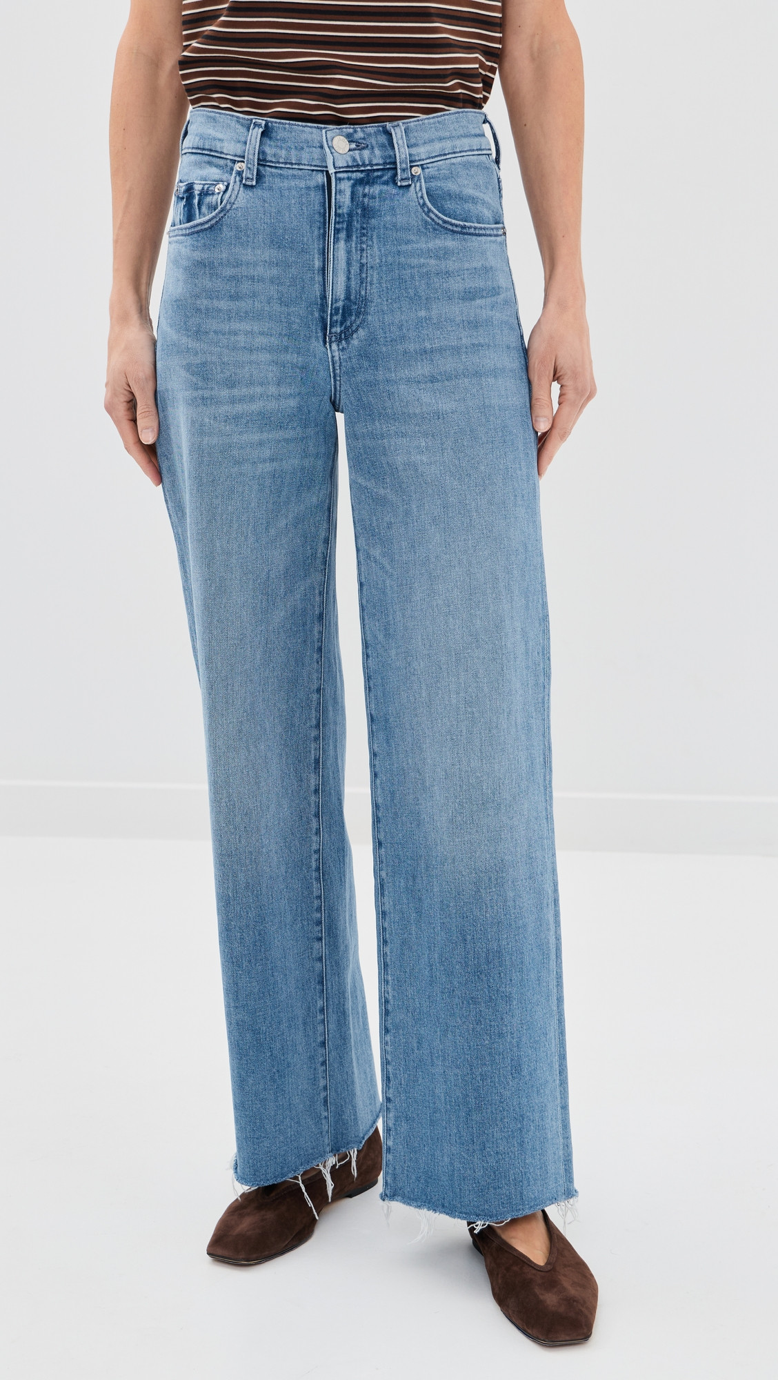LE JEAN Petite Column Jeans Blue Crush 32 | Shopbop