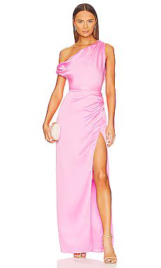 Show Me Your Mumu Jodie Dress in Pink Luxe Satin from Revolve.com | Revolve Clothing (Global)