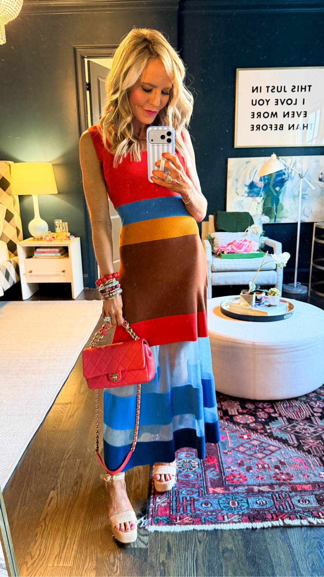 obsessed with this striped @Anthropologie midi must!! wearing XXS •

#LTKgrwm #LTKootd #LTKOver40
