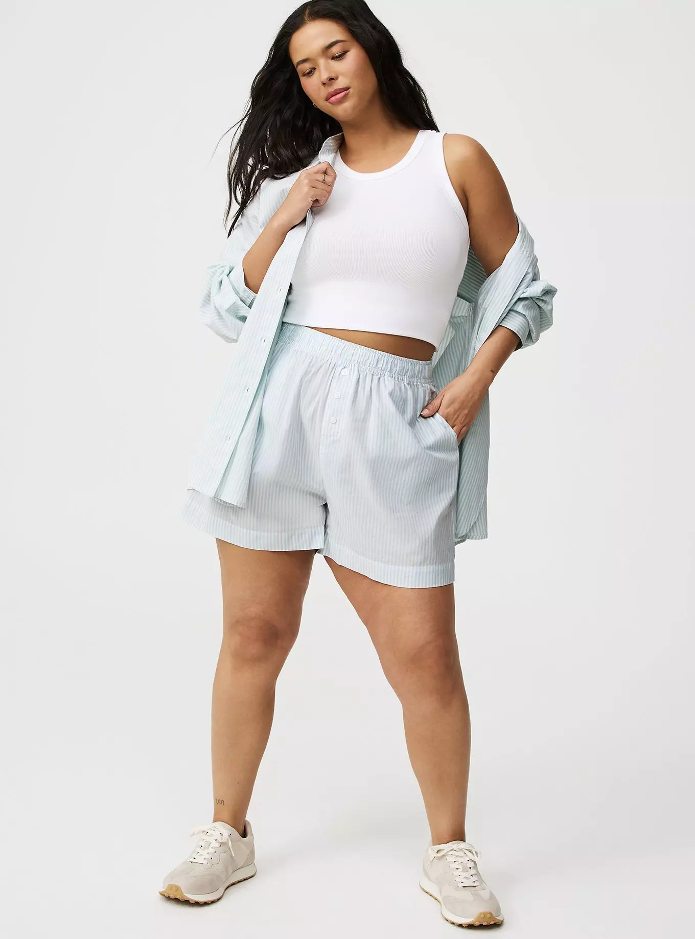 Cotton Boxer High-Rise Short | Torrid (US & Canada)
