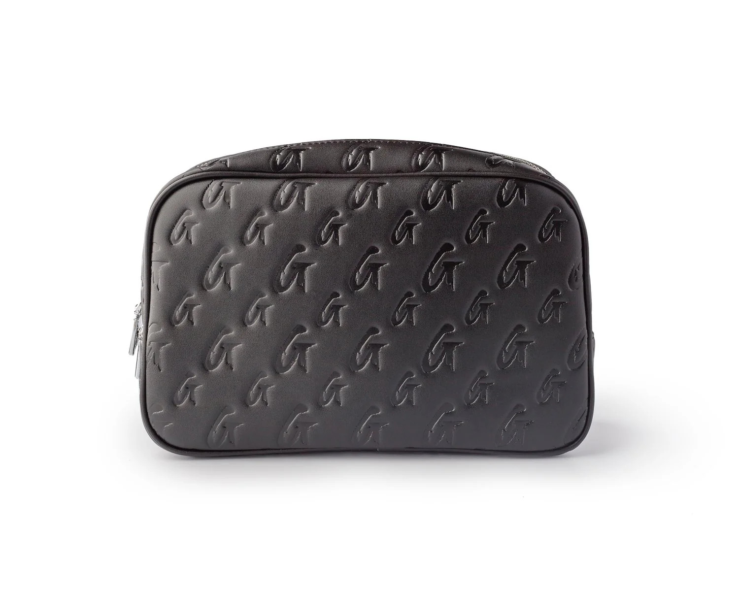 SMALL MONOGRAM TOILETRY BAG - BLACK BLACK | Glam-Aholic Lifestyle