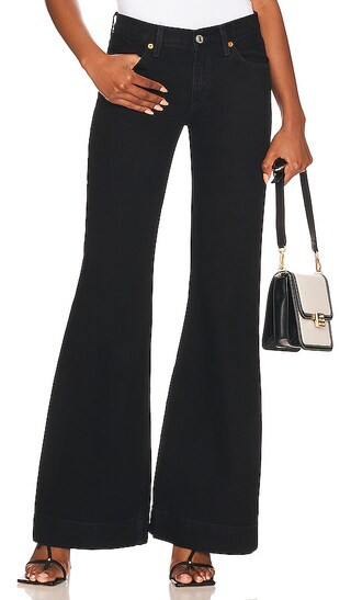 Originals 70's Low Rise Bell Bottom in Black | Revolve Clothing (Global)