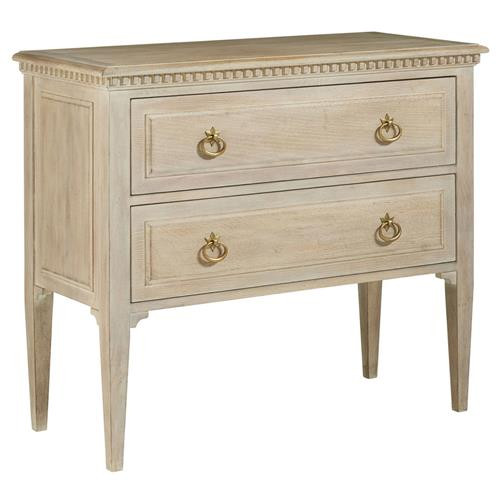 Maye French Country Beige Oak Wood Commode | Kathy Kuo Home