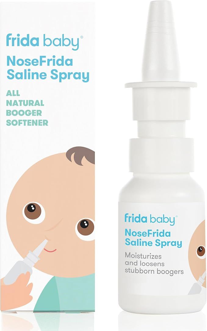 Frida Baby NoseFrida Nasal Saline Spray, Baby Saline Drops + Spray to Soften Nasal Passages, 0.68... | Amazon (US)