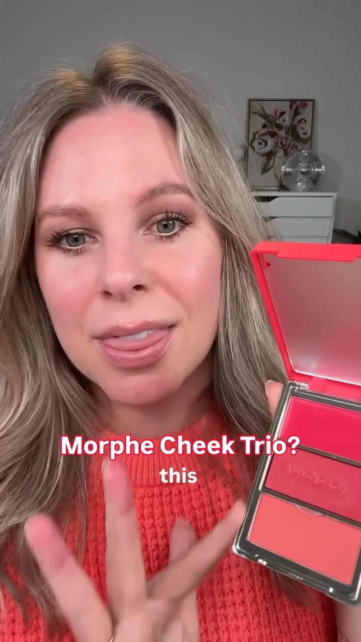Ok, this @morphebrushes blush trio is everything for Spring/Summer! Would you try this? Follow for more easy and everyday makeup for us gals over 35!

#springmakeup #affordablemakeup