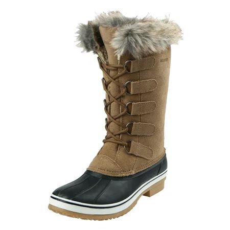 Northside Womens Kathmandu Waterproof Insulated Leather Tall Winter Snow Boot | Walmart (US)
