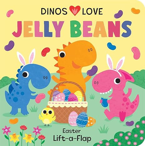 Dinos Love Jelly Beans - A Lift-a-Flap Dinosaur Easter Board Book for Babies and Toddlers; Easter... | Amazon (US)