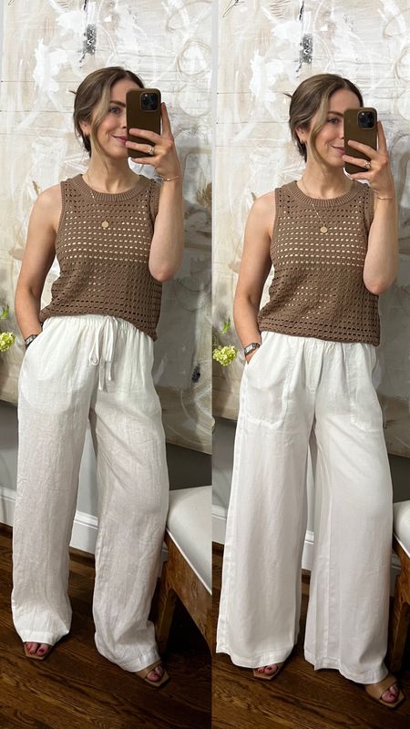Linen full length pants vs. palazzo cropped linen blend pants

KELLY20 to Save sitewide on Splendid 

#LTKstyletip