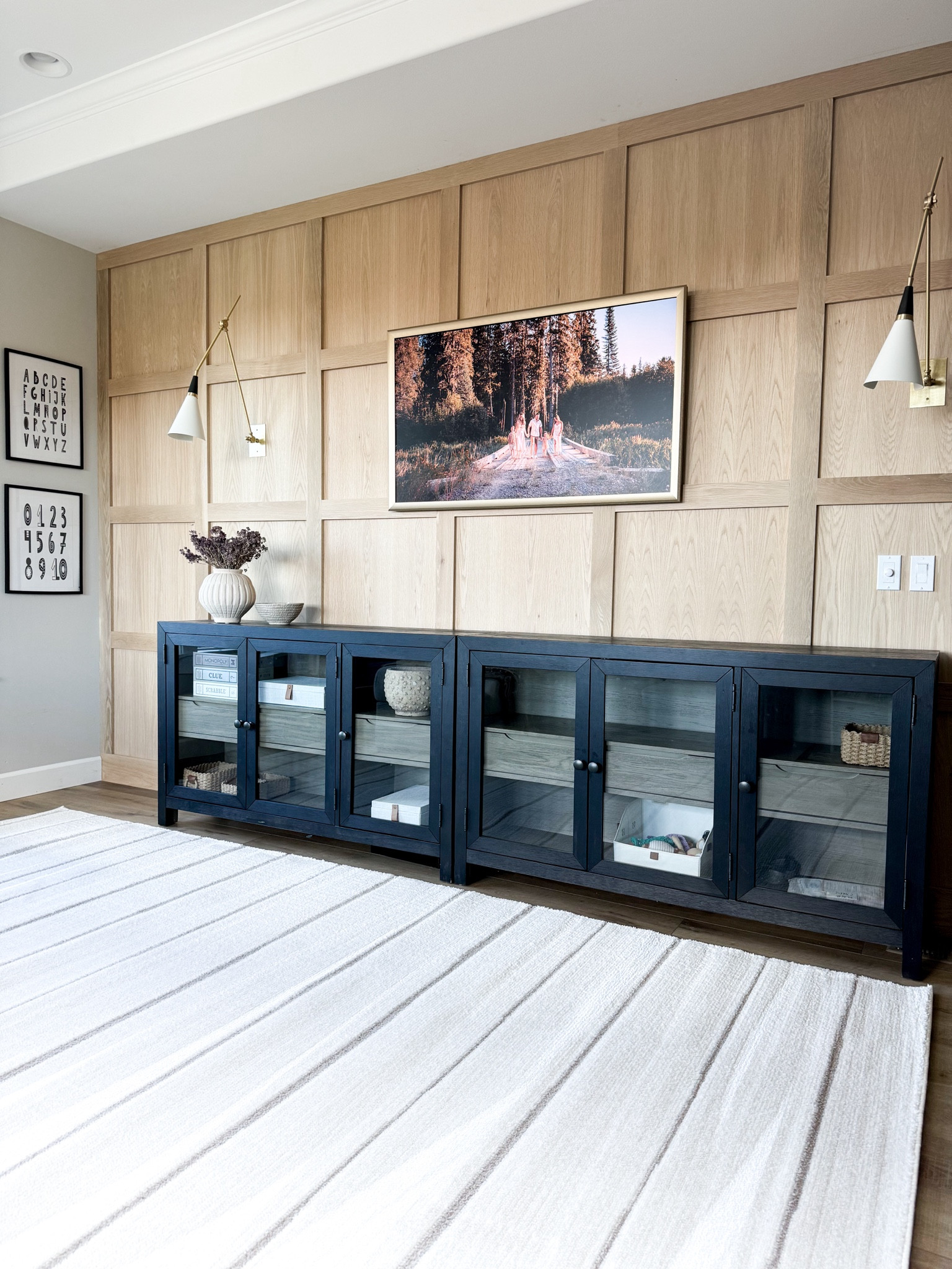 The playroom is really cozy now with this beautiful new rug from my collection. The cascade is a top seller and loving this new pattern! 

Area rugs. Neutral area rugs. Area rug ideas. Playroom. Kids room. Media room. Bedroom design. Walk decor. Console. Sideboard. Media cabinet. Frame tv  

#LTKStyleTip #LTKFindsUnder50 #LTKHome